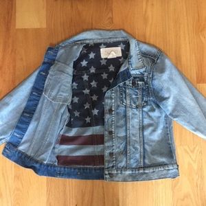 Shyanne jean American flag jacket
